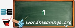 WordMeaning blackboard for fl